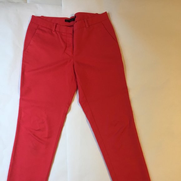Zara Basic Red Pants - Picture 1 of 3